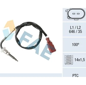 Čidlo automobilu Čidlo, teplota výfukových plynů FAE 68002