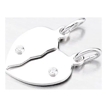 Přívěsek Přívěsek stříbro 925 zirkon - Srdíčka pro zamilované M5527A