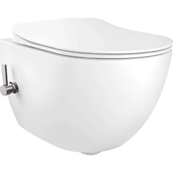Klozet Aplomo Peonia rimless WC závěsné s bidetovou funkcí, směšovací baterie