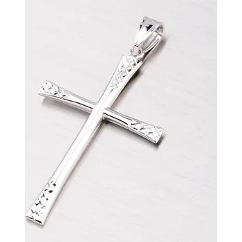 Přívěsek Přívěsek bílé zlato 585 - křížek 43-2768