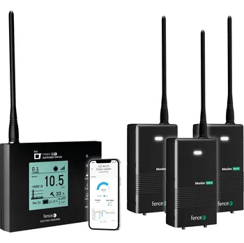 Ohradník Univerzální monitorovací sada ohradníku - WiFi Gateway - 3 × Monitor MX10 - Sledování v aplikaci