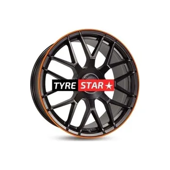Alu kolo MAM GT1 9,5x19 5x112 ET42 MATT BLACK LIP ORANGE