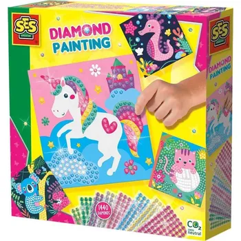 kreativní sada SES Creative Zdobení třpytivými kamínky 1440ks kreativní set veselá zvířátka