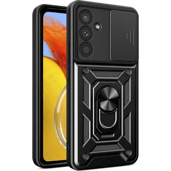 Pouzdro na mobilní telefon Hybrid Armor CAMSHIELD / odolné pouzdro / kryt 4v1 / pro Samsung Galaxy M14 / černé