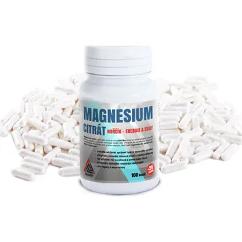 Hořčík - Magnesium Citrát VALKNUT 100 +20 kapslí zdarma