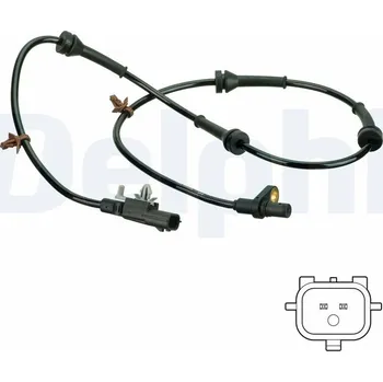 Přislušenství brzdového systému Snímač, počet otáček kol DELPHI SS20825