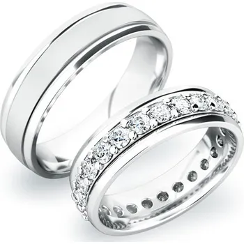 Prsten Snubní prsteny stříbro 925 zirkon 1.272 ct G/SI stříbra SP-61028-Ag