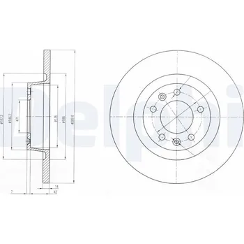 Brzdový kotouč Brzdový kotouč DELPHI BG4085