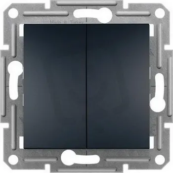 vypínač Asfora Přepínač sériový řazení 5, bezšroubový, antracit SCHNEIDER EPH0300171 (SCHNEIDER EPH0300171)