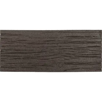 Venkovní dlažba Hnědý gumový zahradní nášlap FLOMA Wood (dřevo) - 26 x 61 x 1,7 cm