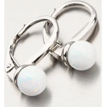 Náušnice Dámské náušnice stříbro 925 zirkon bílý opál UCST-121742/6