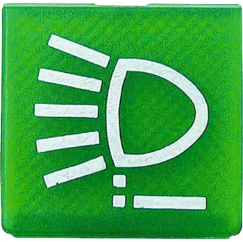 Symbol vypínače, světlo, zelený pro Linde, 0009383502