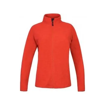 Dámská mikina Hannah LIVELA II tomato mel 40; Červená mikina + DÁREK DLE VÝBĚRU!