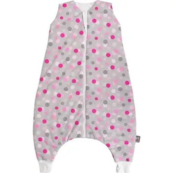 Spacák Kaarsgaren Spací pytel s nožičkami 80 cm šedý s puntíky