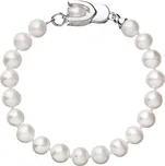 Perlový náramek z pravých říčních perel bílý 23007.1 délka 20 cm
