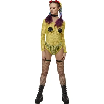 Body Síťované body Smiley - žluté XS