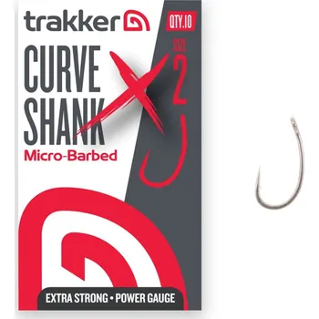 Rybářský háček Trakker Products Trakker Háček - Curve Shank XS Hooks Size 2 (Micro Barbed)