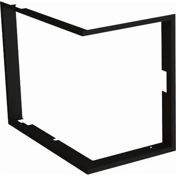 Krbová vložka Zazdívací rámeček 1x90° hloubka 80mm, černý, BeF Therm (V) 7 CP/CL