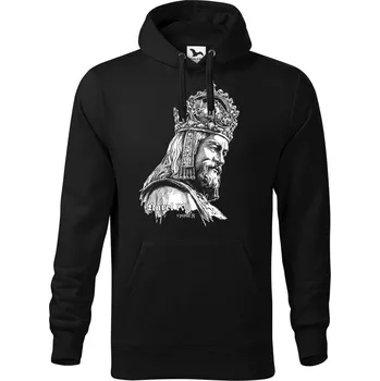 Dámská mikina Mikina - Karel IV Barva: Černá (01), Velikost: XXL, Střih: Pánské