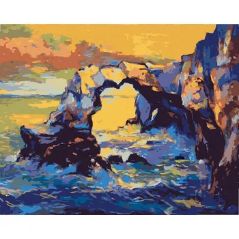 Hračka Diamondi Diamantové malování - ÚTES NAD OCEÁNEM Rozměr: 40x50 cm, Rámování: bez rámu a bez vypnutí plátna