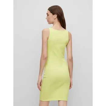 Dámské šaty Hugo Každodenní šaty Nirabel 50486561 Žlutá Slim Fit M