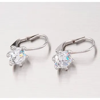 Náušnice Dámské náušnice bílé zlato 585 zirkon GZ2484B