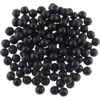 Vánoční dekorace Polystyrenové kuličky GLITTER ČERNÉ, 1,8cm