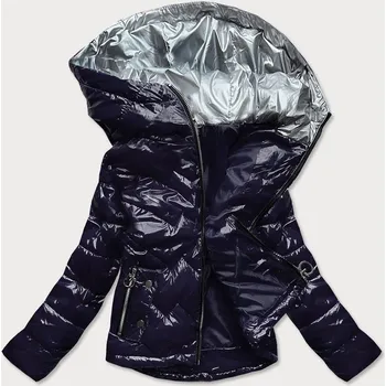 Dámská cargo bunda Tmavě modrá prošívaná bunda pro ženy s kapucí 61Q91 SWEST, odstíny modré XXL (44) i392_16470-48