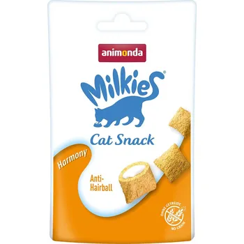 Pamlsek pro kočku Animonda Milkies Harmony Anti Hairball křupavé polštářky 12x30g