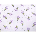 Stoklasa Bavlněné plátno levandule bílé…