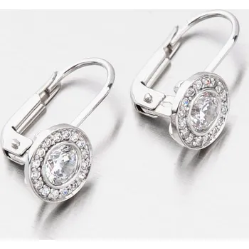 Náušnice Dámské náušnice bílé zlato 585 zirkon visací 52GZ-8028B-KL