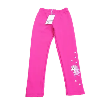 Dětské oteplené legíny Koník č. 116 - 146 Barva: Růžová, Velikost: 146