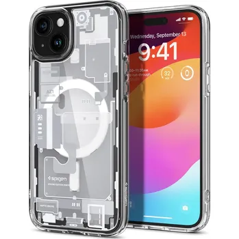 Pouzdro na mobilní telefon Kryt na mobil Spigen Ultra Hybrid MagSafe Zero One White iPhone 15