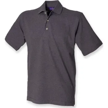 Henbury Pánské polo triko H100 Charcoal XL