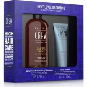 Kosmetická sada American Crew Grooming Next Level Set - Hydratační šampon 250 ml + krém fiber 85g Dárková sada