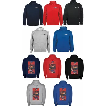 Dívčí mikina Mikina na zip Kouzelná beruška a černý kocour Barva: Šedá melírová, Velikost: 122/128 - 7/8let