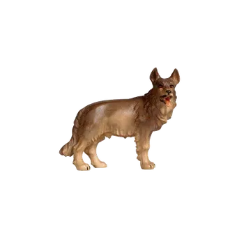 Vánoční dekorace Ornatis Pastevecký pes Provedení: Malované, Velikost stojících figur dospělých postav: 9,5 cm Dřevěná, vyřezávaná soška psa