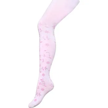 Kojenecké oblečení Dětské bavlněné punčocháče 3D New Baby bílé s puntíky, Velikost 128 (7-8 let)