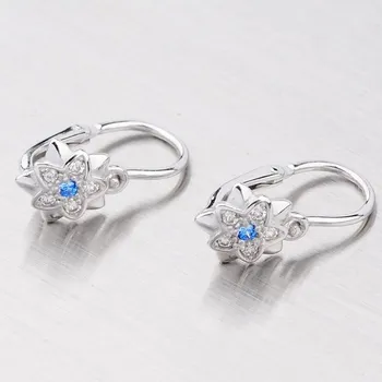 Náušnice Dětské náušničky bílé zlato 585 zirkon 52DN-2210BMB