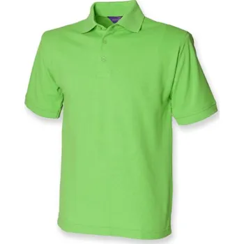 Henbury Pánské polo triko H400 Bright Lime XL
