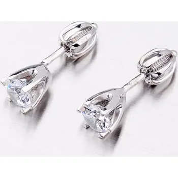Náušnice Dámské náušnice bílé zlato 585 zirkon 52GZ-60294B