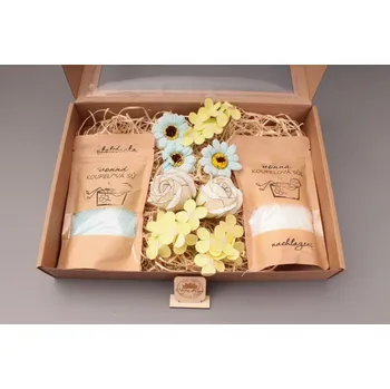 Koupelová sůl Domácí wellness - velký - modro bílý