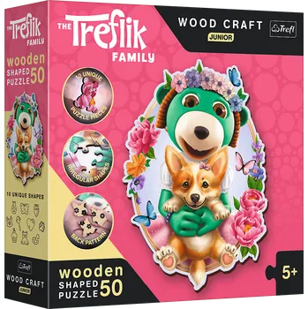 Wood Craft Junior puzzle Šťastní Treflíci 50 dílků