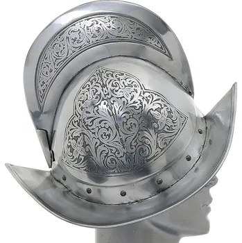 Marto Španělský Morion s leptem – Klenot Conquistadora | Dekorativní replika