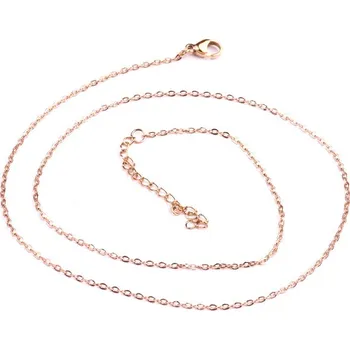 Řetízek Řetízek na KRK rose gold ocel č.3