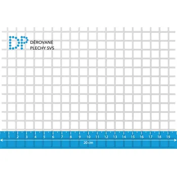 Plech Děrovaný plech Qg 8-10 nerez 1.4571, 1x1000x2000 mm