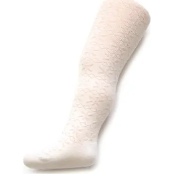 Kojenecké oblečení Dětské žakárové punčocháče New Baby bílé, Velikost 128 (7-8 let)