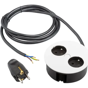 Elektrická zásuvka BACHMANN 931.252 elektrická zásuvka Twist, 2x 230V Francouzská, bílá mat (BACHMANN 931.252 elektrická zásuvka Twist, 2x 230V Francouzská, bílá mat)