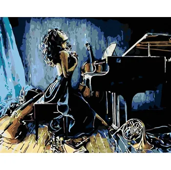 Diamondi Diamantové malování - UMĚLKYNĚ Rozměr: 40x50 cm, Rámování: bez rámu a bez vypnutí plátna