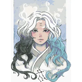 Diamondi Diamantové malování - ŽENA BLÍŽENEC Rozměr: 40x50 cm, Rámování: vypnuté plátno na rám